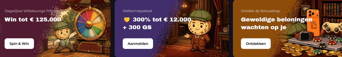 Crumbet Casino promoties met dagelijkse prijzen, welkomstpakket tot €12.000 + 300 gratis spins en bonusshop beloningen